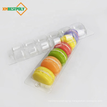 Hot sale 6  10 12  18 24 35 50 macaron plastic blister tray series clamshell packaging box